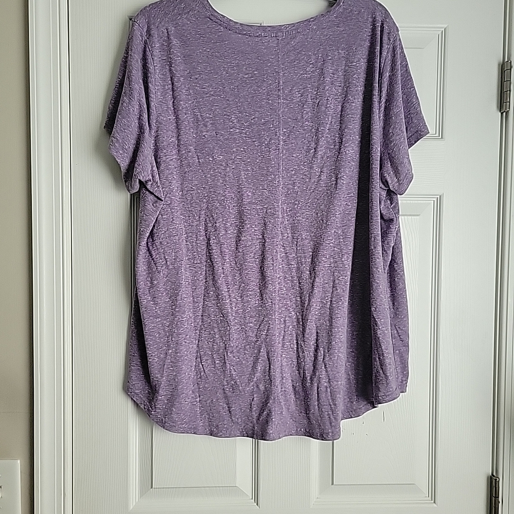 Tek Gear Lavender Tee with Motivational Print - Picture 5 of 8